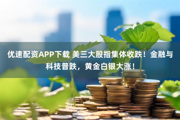 优速配资APP下载 美三大股指集体收跌！金融与科技普跌，黄金白银大涨！